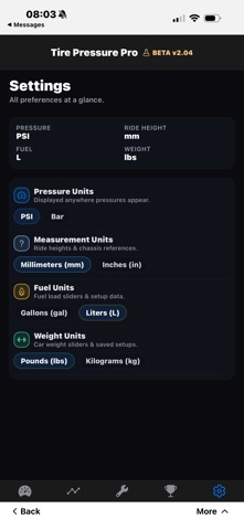 Tire Pressure Pro Screenshot 2 of 5
