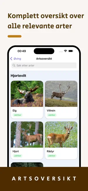 Jegertentamen screenshot 3
