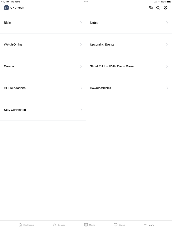 Christian Faith Church iPad screenshot 5 - Education app