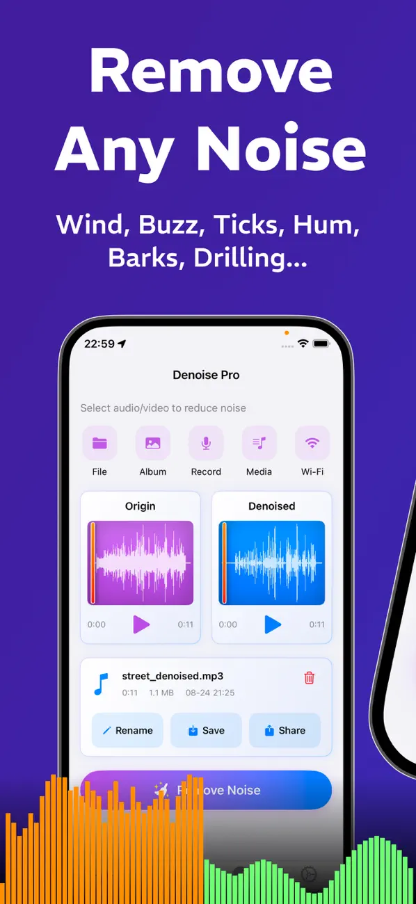 #1. Denoise Pro: Noise Reducer (iOS) 由: KnotSmith Ltd.