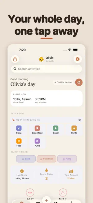 Beyvo: Newborn & Baby Tracker screenshot 1