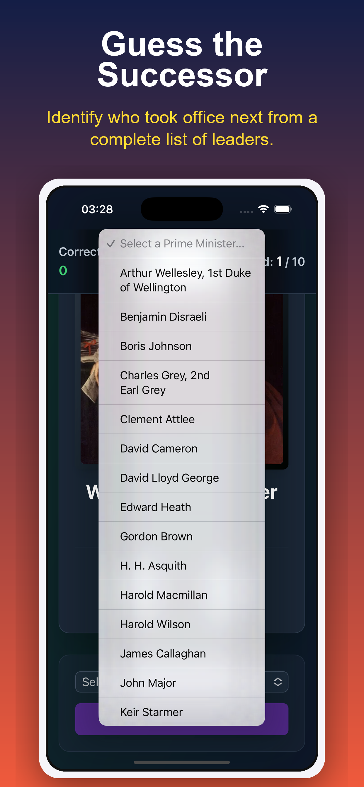 UK Prime Ministers Timeline