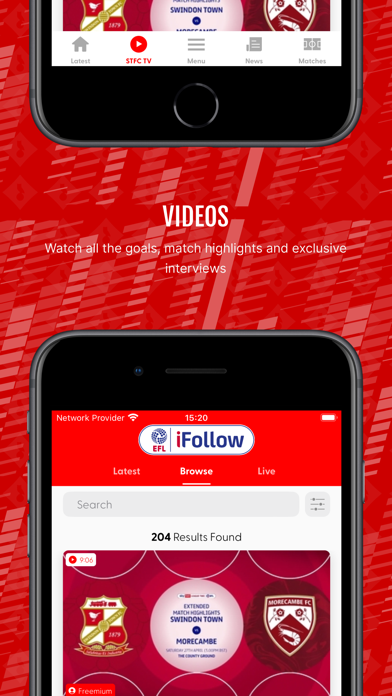 Swindon Town FC Screenshot
