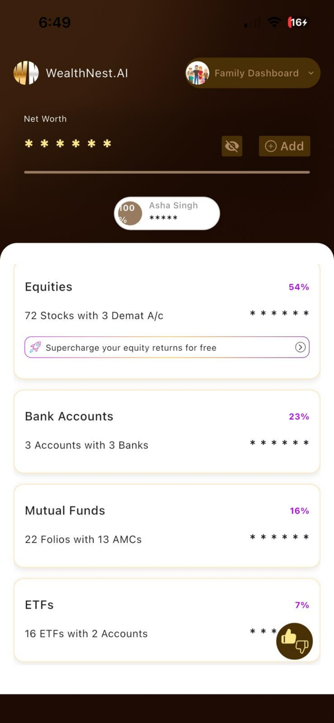 WealthNest AI screenshot 2