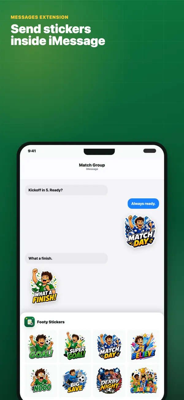 Screenshot #2 pour Footy Stickers