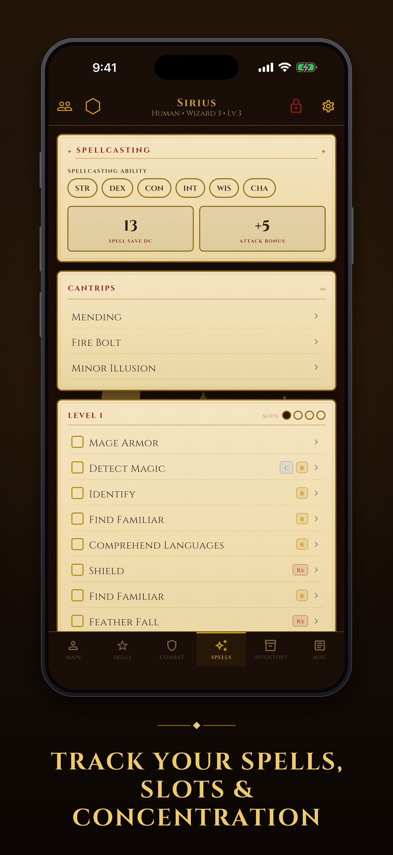 CharCraft: 5e Character Sheet screenshot 4