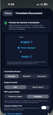 PDF nano: PDF Editor & Reader Screenshot 9 of 10