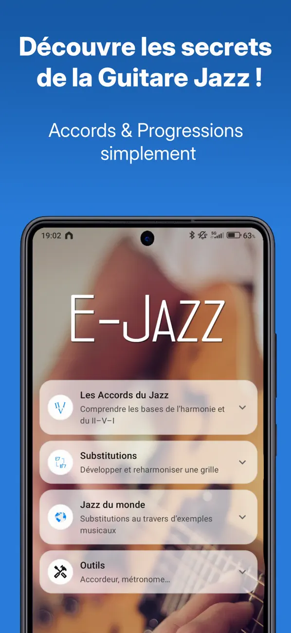 Screenshot #1 pour E-Jazz : Guitare jazz