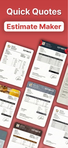Estimate Maker - Business Cost iPhone screenshot