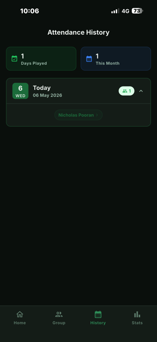CrickPoll - Cricket Team App Screenshot 4 of 4