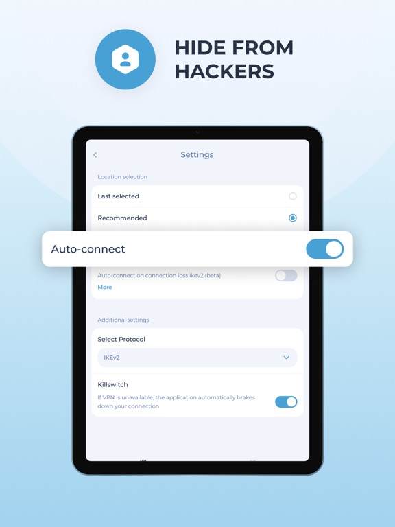 Free VPN Planet - Secure Proxy iPad screenshot 5 - Productivity app