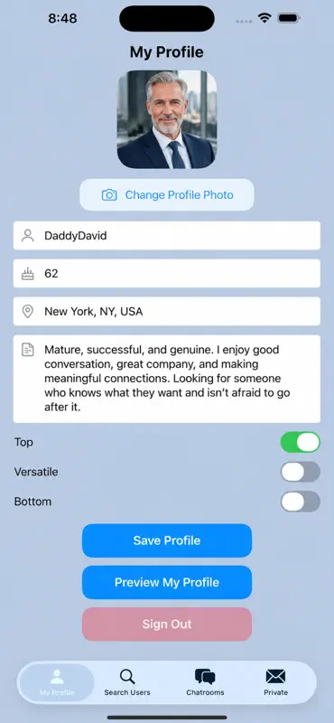 Gay Older Men Chat screenshot 4 of 10