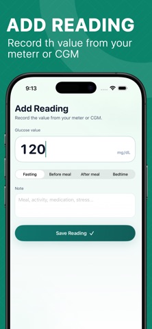 Blood Sugar Tracker : Log iPhone screenshot