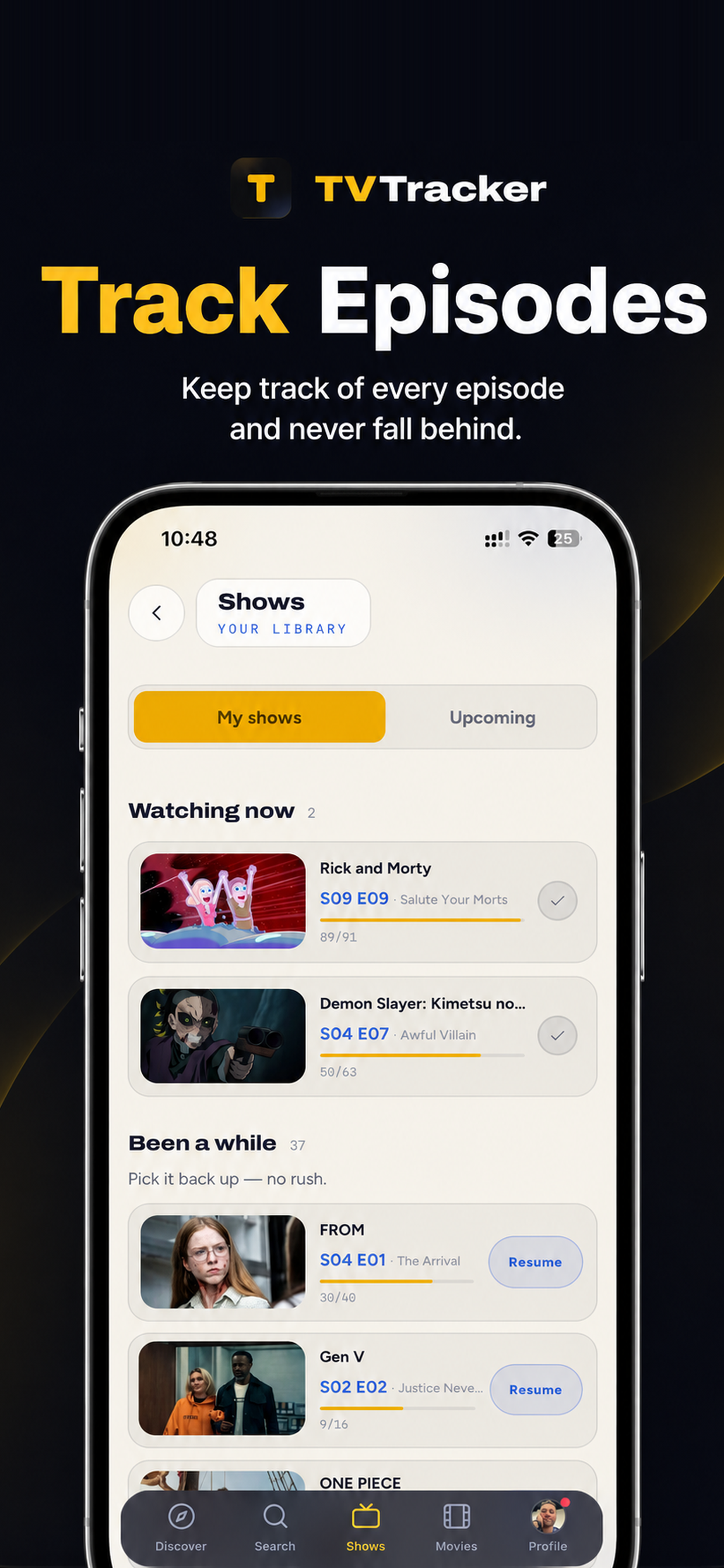TVTracker : Track Movies-Shows screenshot 2