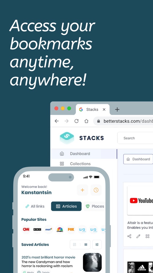 #5. Stacks - Save and Share Links (iOS) بواسطة: TECHABOARD DIGI SOLUTIONS PRIVATE LIMITED