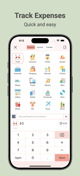 Peach Budget: Expense Tracker Screenshot 1 of 7
