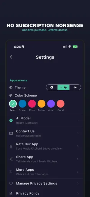 Music Kitchen - Local AI songs screenshot 3