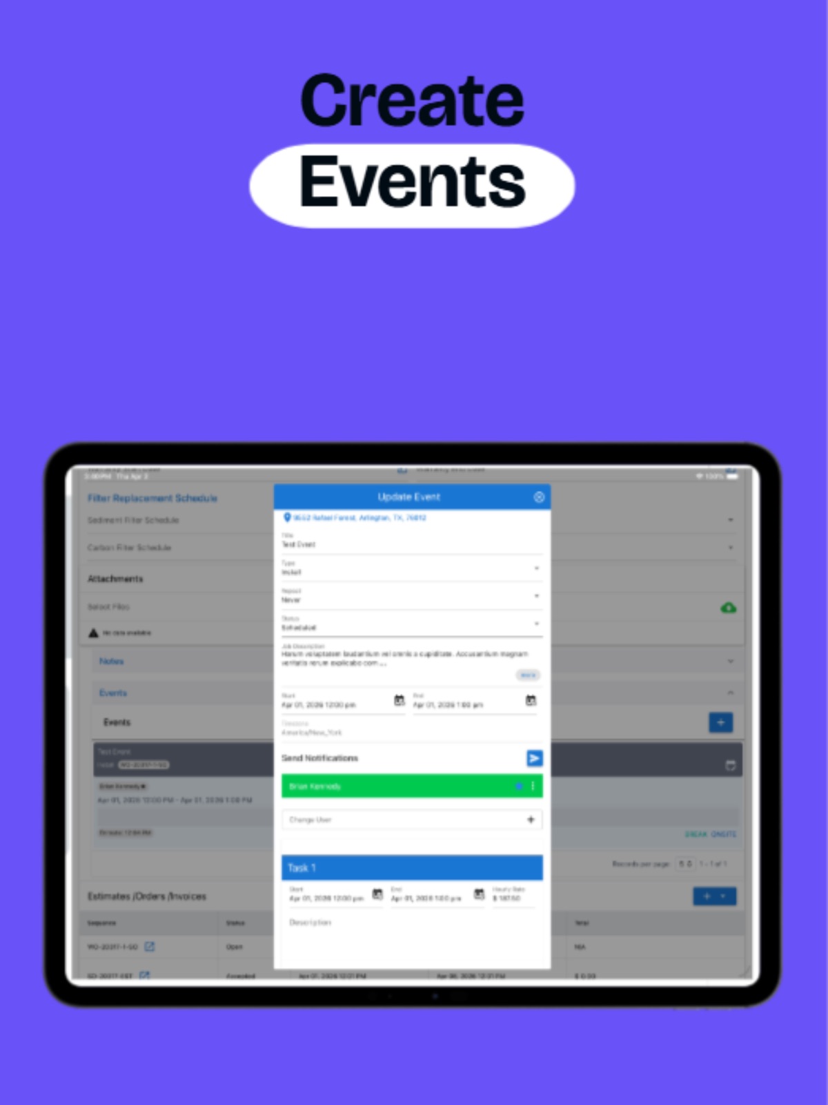 SableCRM ipad screenshot 2
