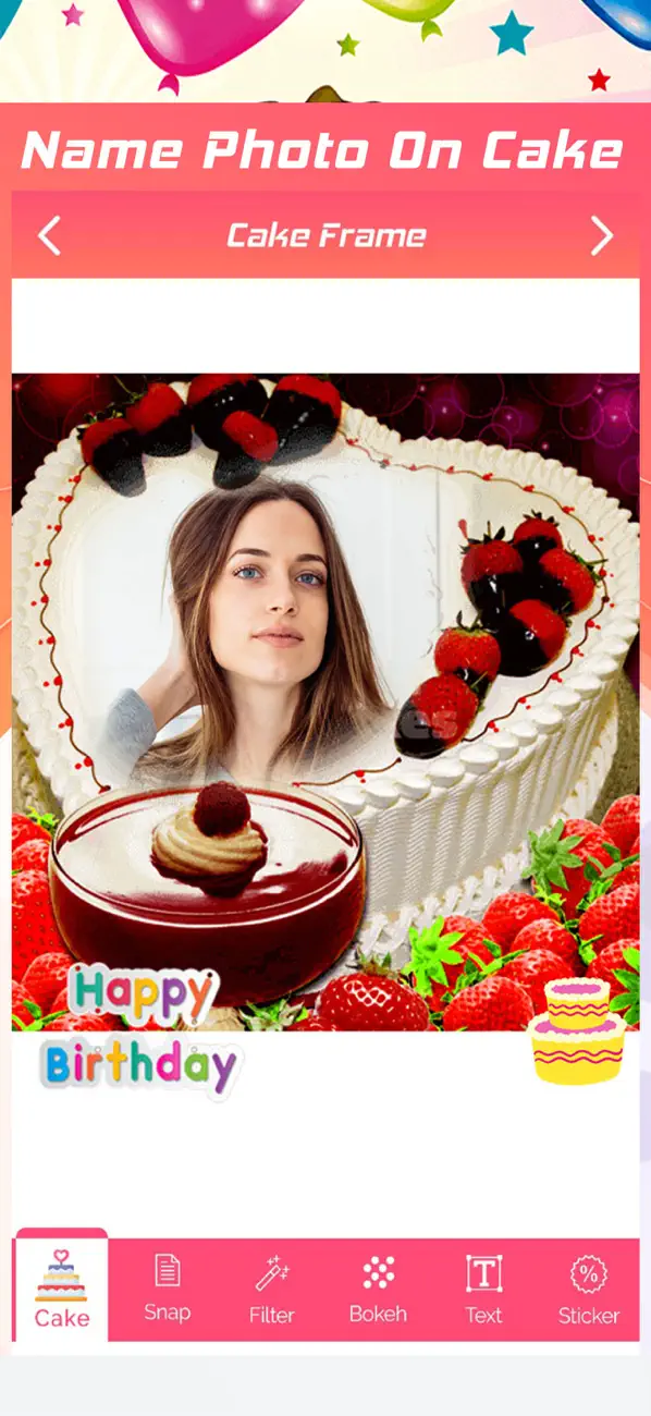 Screenshot #2 pour Name Photo On Cake - CakeSnap