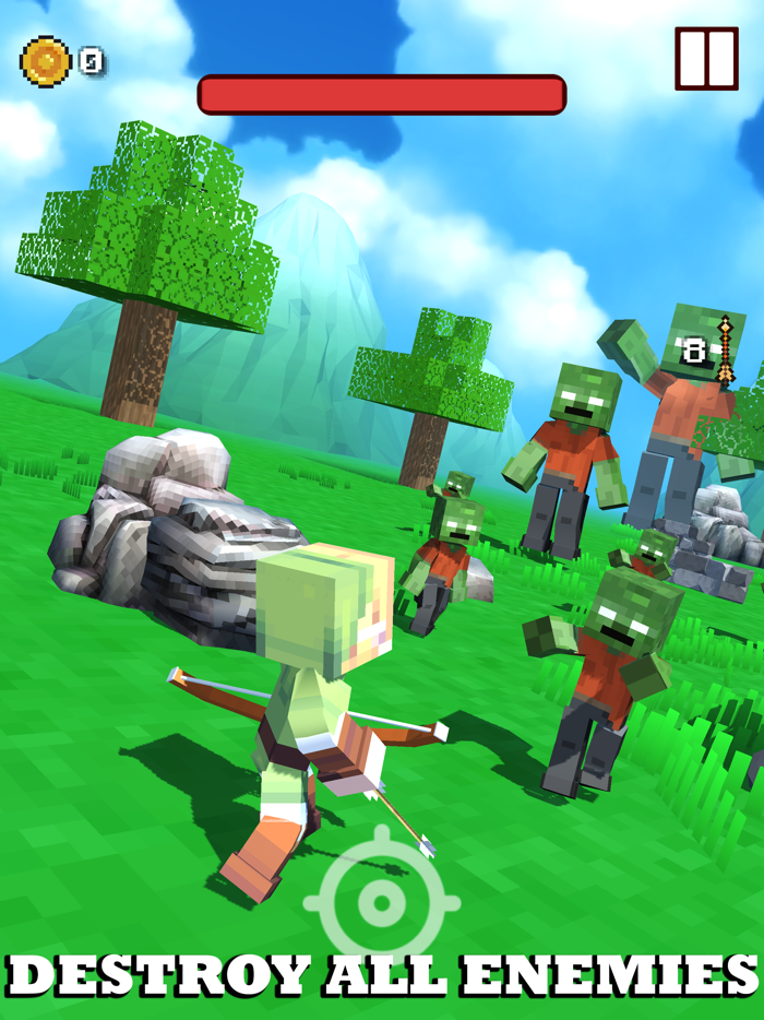 Craft Archer vs Angry Monsters