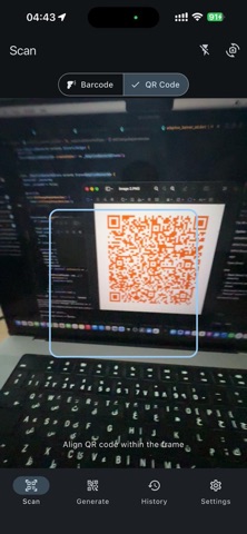QByte: Barcode Scanner Screenshot 3 of 6