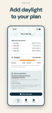 Tide Times: FjordTide iPhone screenshot 4