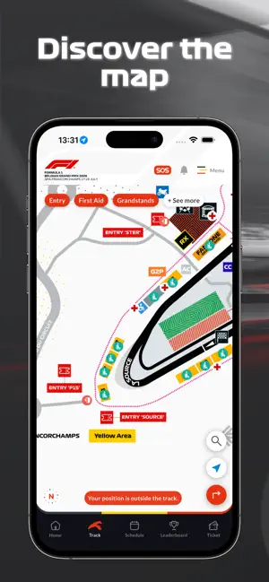 Formula 1 Belgian Grand Prix iPhone screenshot 2