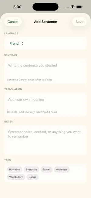 Sentence Garden screenshot 2