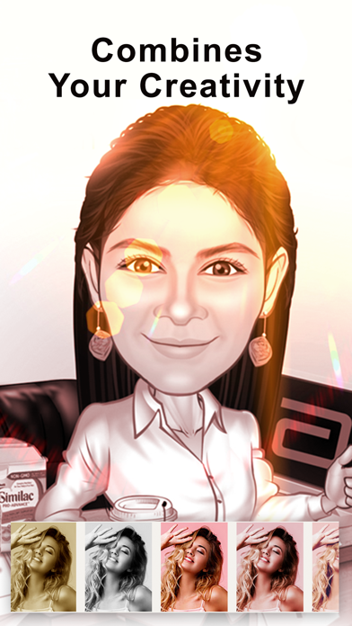 Caricature Cartoons Neon ToonU Screenshot