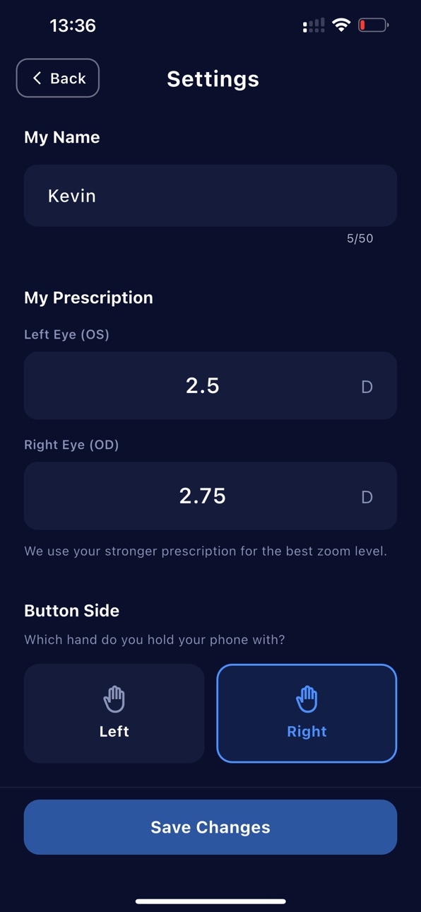iPhone screenshot