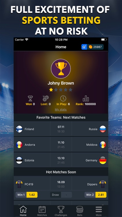 BETUP - Sports Betting Game