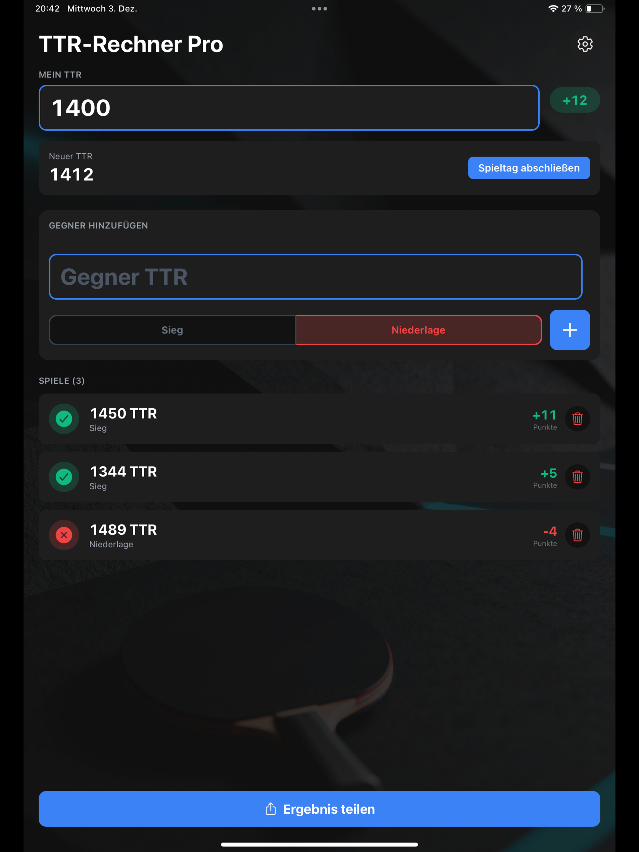 TTR-Rechner Pro