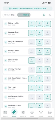 ST Matrix - Spor Toto Asistanı iPhone screenshot