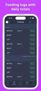 Baby Feeding Log screenshot #3 for iPhone
