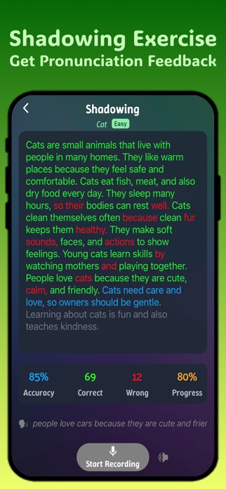 EngAloud - Speaking Exercises Screenshot 2 of 7