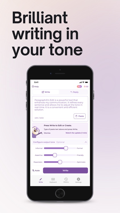 ParagraphAI: Writer & Keyboard