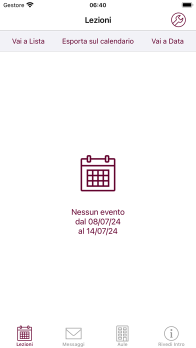UniPegaso Calendar Screenshot
