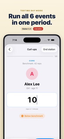 Presidential Fitness Tests iPhone screenshot