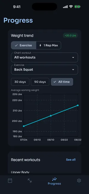 Lift Log: Workout Journal screenshot 2