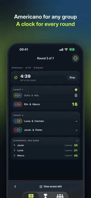 Padelko: Padel Americano Score screenshot 1