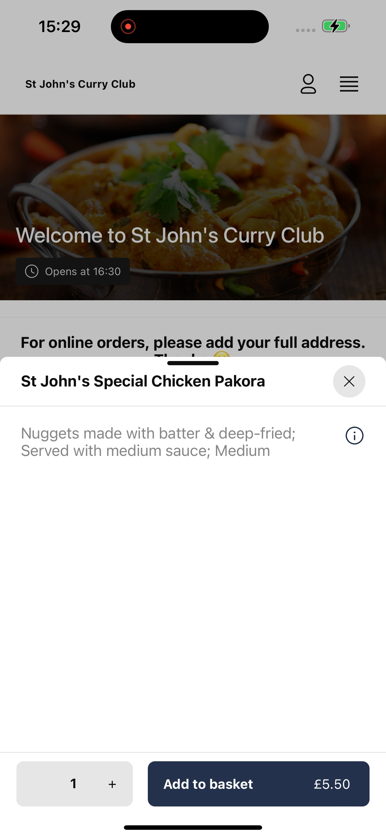 St Johns Curry Club UK screenshot 5