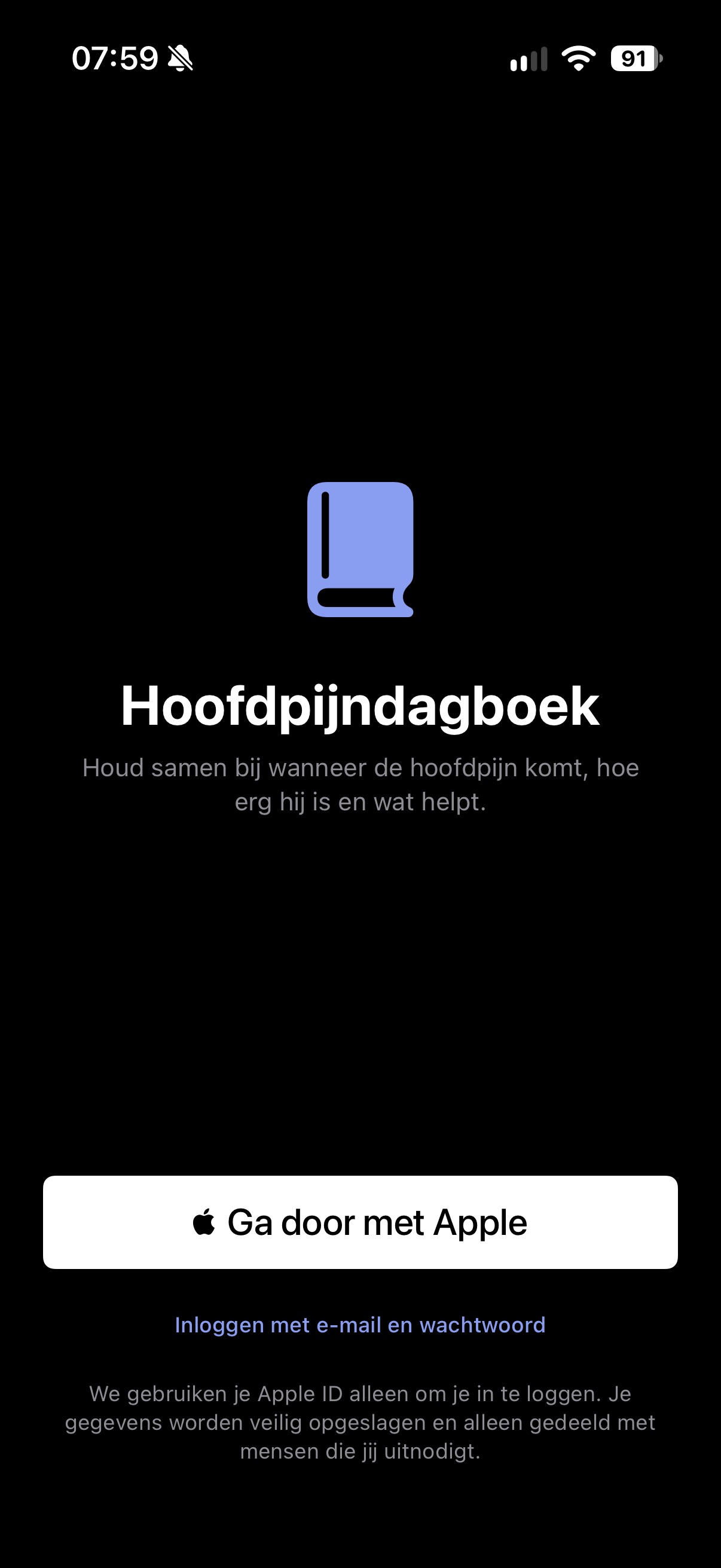 Screenshot 1 of Hoofdpijn dagboek kind