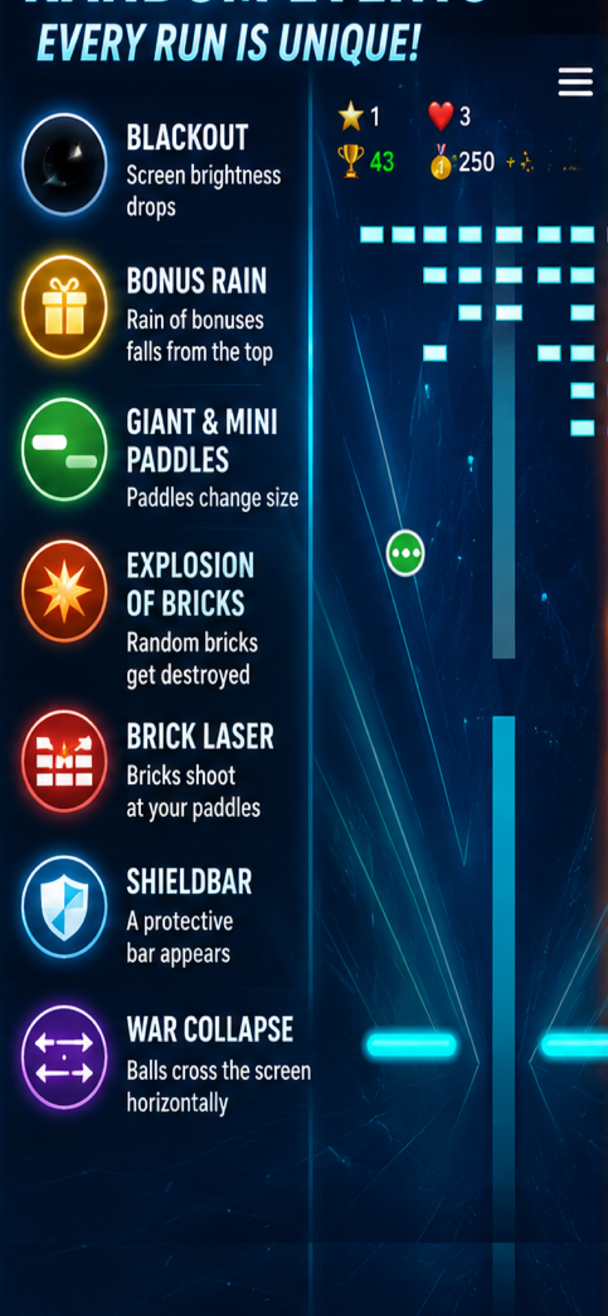 DoubleBreakout : Dual Paddle screenshot 4