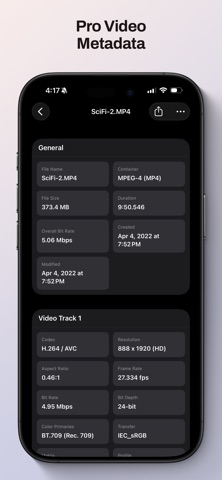 CodecAudit: Media Metadata Screenshot 1 of 4