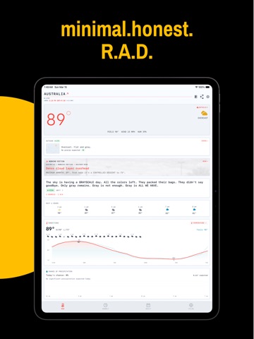 RAD Weather: Honest Forecast iPad screenshot 10