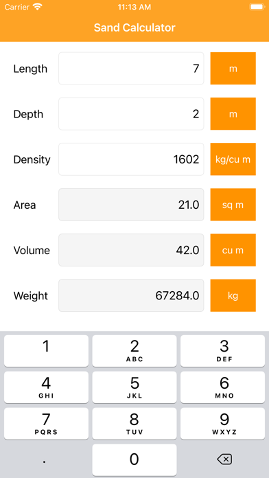 Screenshot #2 pour Sand Calculator