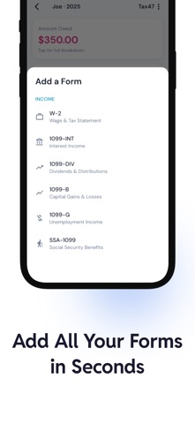 Tax Calculator USA - Tax47 iPhone screenshot