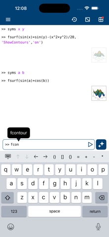 MATLAB Mobile screenshot