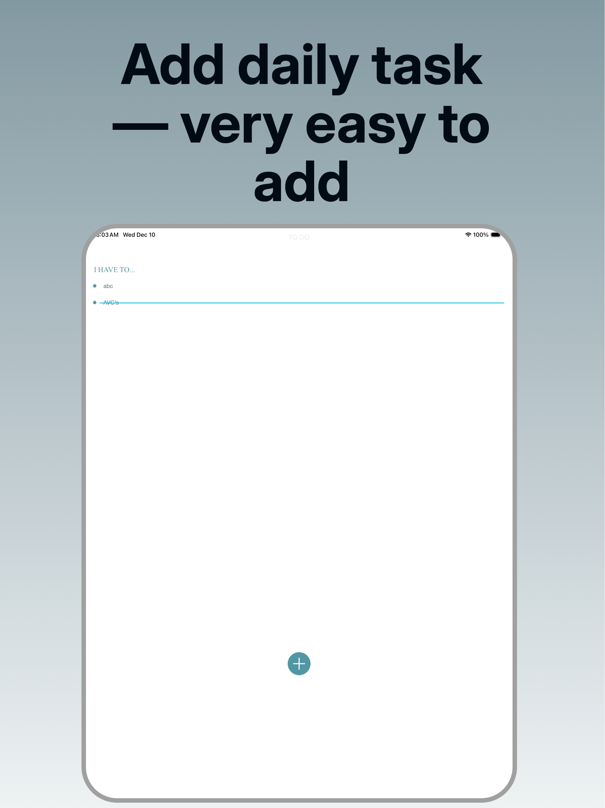 To Do Checklist-Manage Tasks