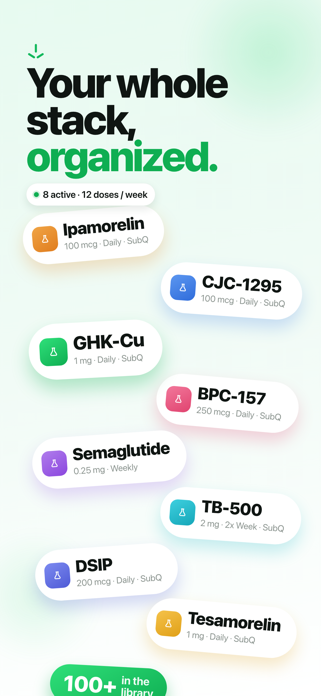 Peptide Tracker & AI Journal Screenshot 4 of 6